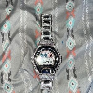 G shock custom moissanite diamond simulate 14.5ct